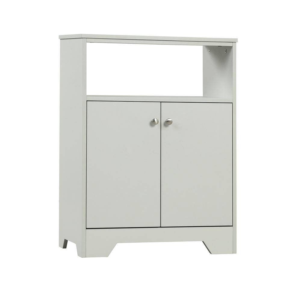 Grey Bathroom Storage Cabinet with Adjustable Shelves, Freestanding Floor  Cabinet for Home Kitchen, Easy to Assemble WS-WF283639AAE - The Home Depot