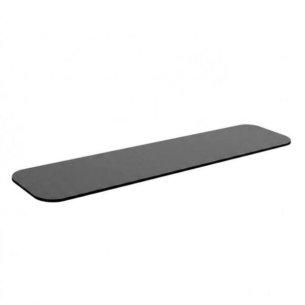24 in. x 4 in. Grey Pre-Cut Faucet Mat Drip Catcher Splash Guard for Kitchen and Bathroom Sinks