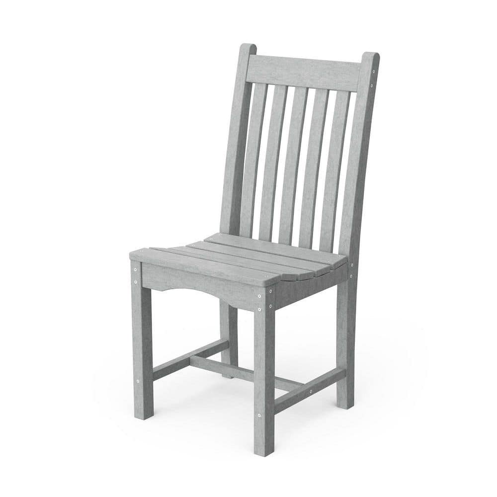 Classic Light Gray HDPE Plastic Outdoor Dining Side Chair price history on PriceWatchPro