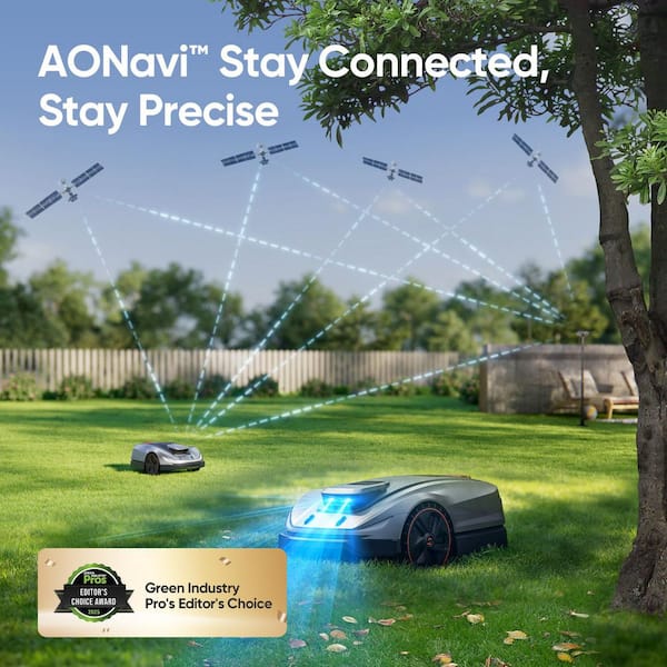SUNSEEKER X5 Wireless Robot Lawn Mower 0. 5Acre/ 21500Sq. Ft, with Smart APP Control, Vision AI System and RTK