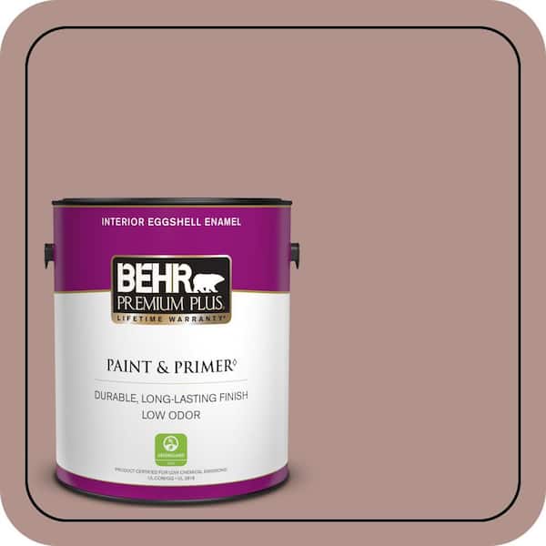 BEHR PREMIUM PLUS 1 gal. #180F-4 Desert Willow Eggshell Enamel Low Odor Interior Paint & Primer