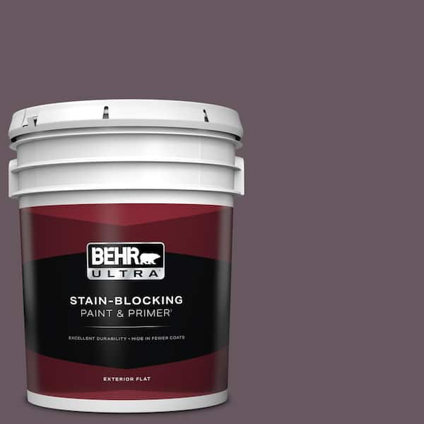 BEHR ULTRA 5 gal. #N100-6 Urban Legend Flat Exterior Paint & Primer