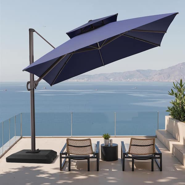 10 x 10 side post patio umbrellas Offset Hanging Patio Umbrella