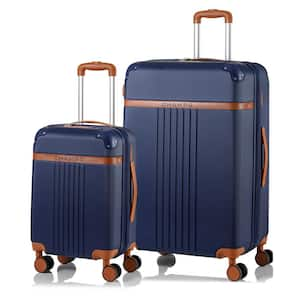 Vintage 29 in., 20 in. Navy Hardside Luggage Set with Spinner Wheels (2-Piece)