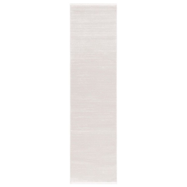Diamond 2 ft. x 8 ft. Ivory/Beige Horizontal High-Low Runner Rug