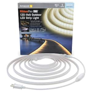 RibbonFlex Pro 120-Volt Outdoor LED Strip Light Kit (Bright White, 4000K) 5M, 16 ft.