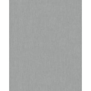 Fine Weave Dark Grey Matte Finish Vinyl on Non-Woven Non-Pasted Wallpaper Roll