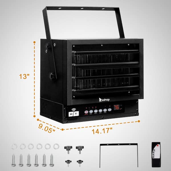 Karl home 7500-Watt 240-Volt Electric Forced Air Garage Fan Heater - Main Image