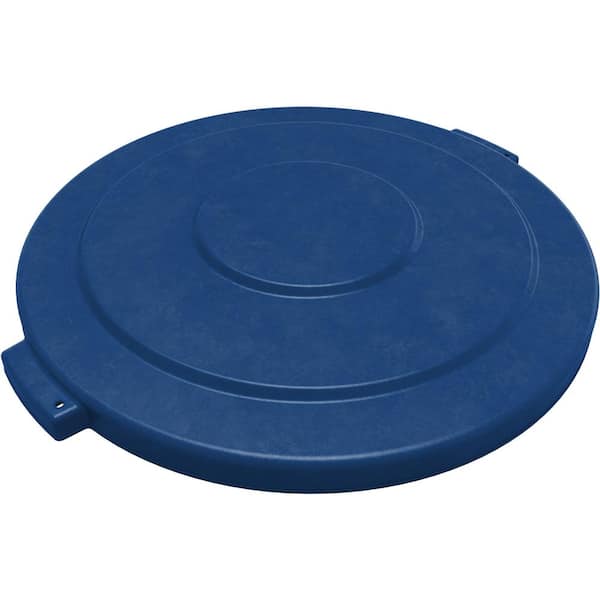 Carlisle 20 Gal. Blue Round Trash Can Lid for Bronco Trash Cans