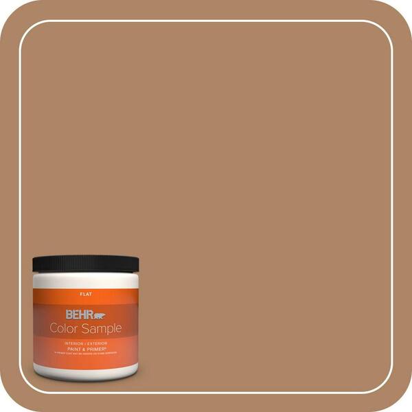 BEHR PREMIUM PLUS 8 oz. #PMD-51 Cardamom Flat Interior/Exterior Paint & Primer Color Sample