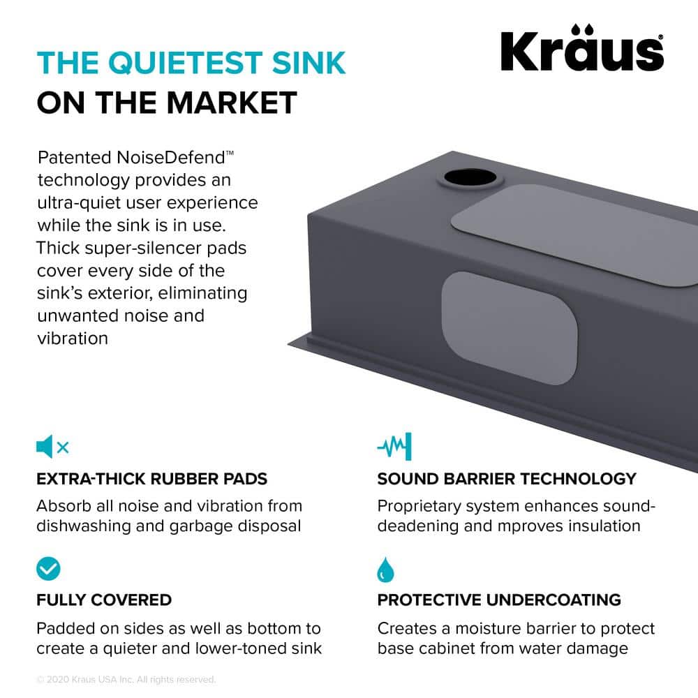 Kore 33" Black Stainless Steel Drop-In Single Bowl Kitchen Sink