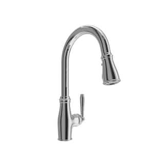 Belsena 2.0 Single Handle Pull Down Sprayer Kitchen Faucet in Polished Chrome