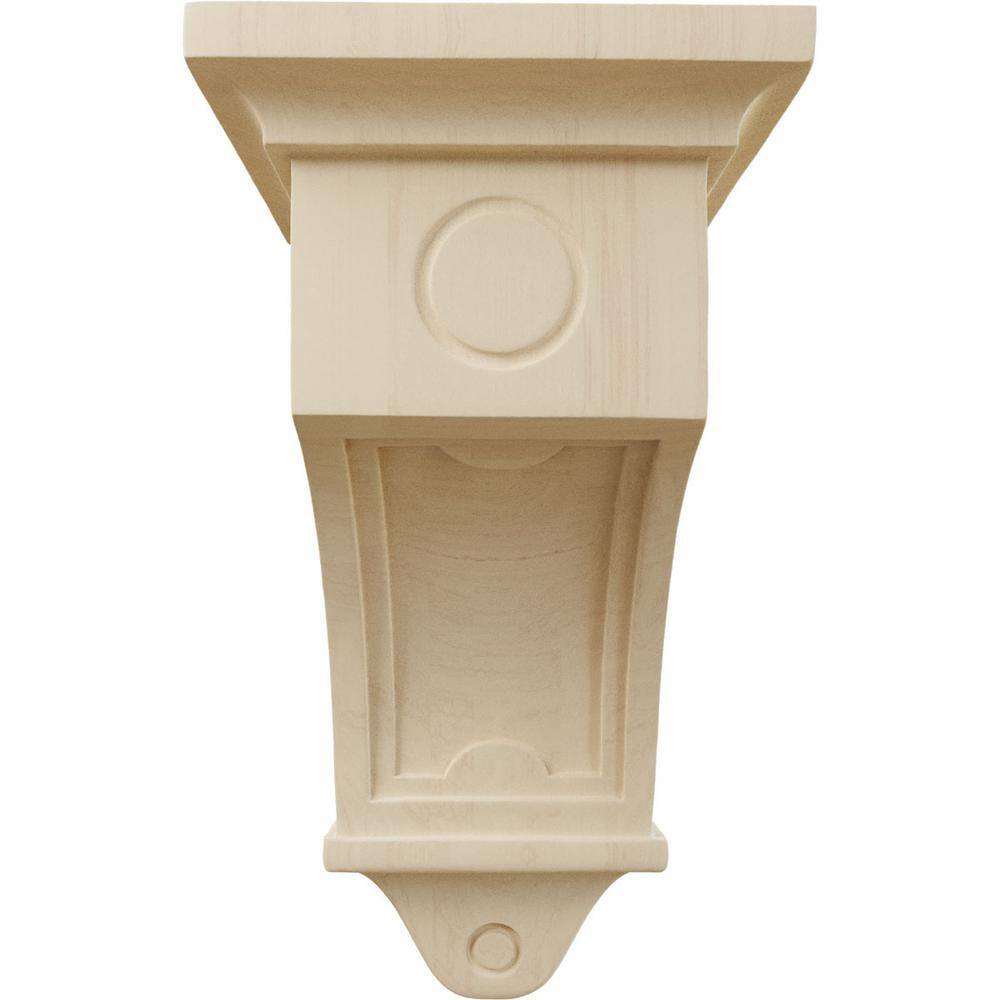 Unfinished Rubberwood Traditional 14" Corbel