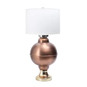 Dixon 31 in. Copper Traditional Table Lamp, Dimmable