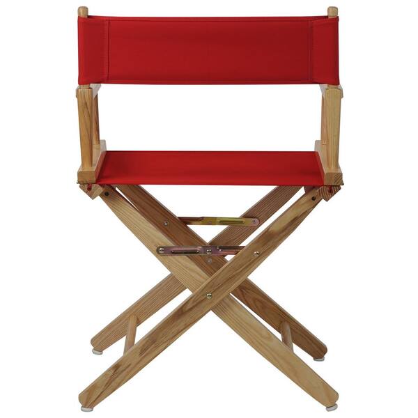 American Trails 18 in. Extra-Wide Natural Wood Frame/Red Canvas