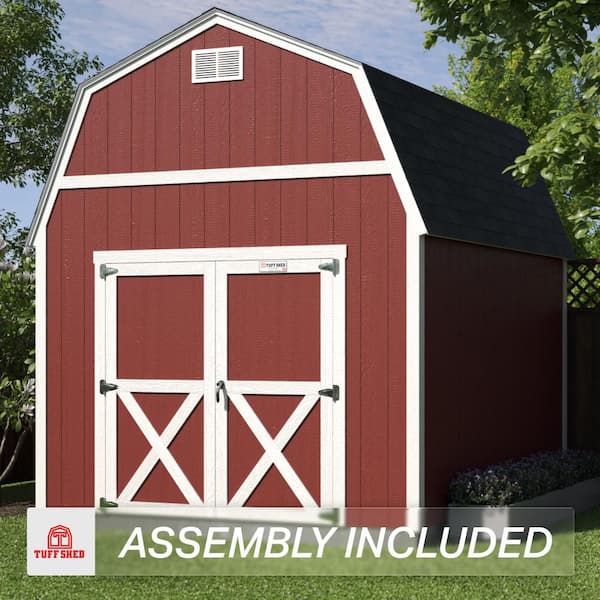 Professionally Installed Tahoe Series Independence 10 ft. W x 12 ft. D Wood Storage Shed 7 ft. Sidewall (120 sq. ft.)