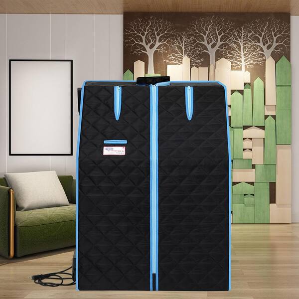 Xspracer Moray 1-Person Outdoor Half Body Black Portable Infrared Sauna Tent with FCC Certification