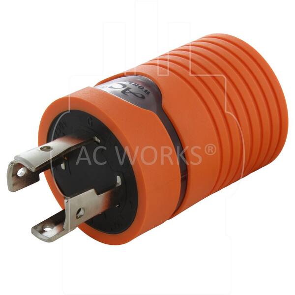 AC WORKS 30 Amp 4 Prong L14 30 Locking Plug to NEMA 6 20 15 20 Amp