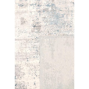 Stella Beige/Light Grey 8 ft. x 10 ft. Abstract Area Rug
