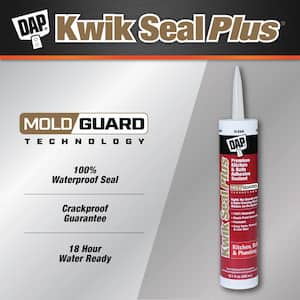 Kwik Seal Plus 10.1 oz. Clear Premium Kitchen and Bath Siliconized Caulk (12-Pack)