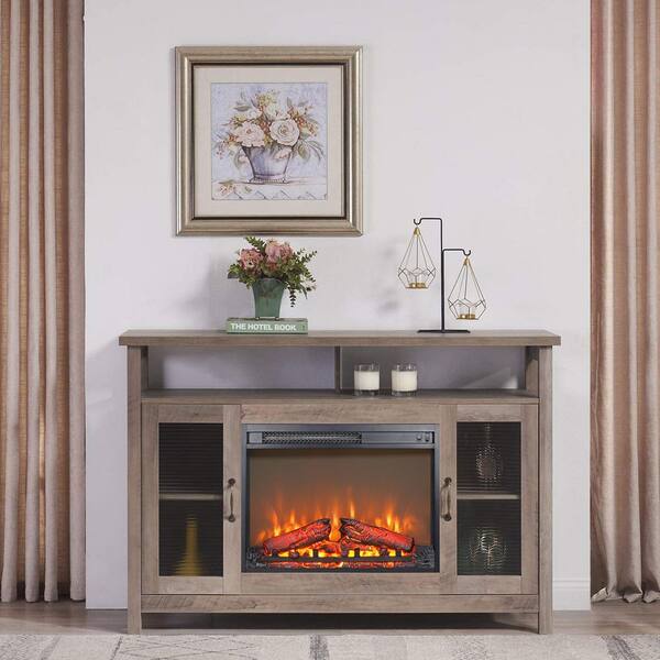 Runesay 23 in.1400-Watt Black 5000 BTU Electric Fireplace Outlet