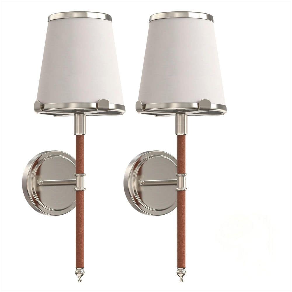 6.3 in 2-Pack Vanity Light with Octopus Claw Leather Shade, Indoor Wall Light, RF Remote Control, Adjustable Brightness price history on PriceWatchPro