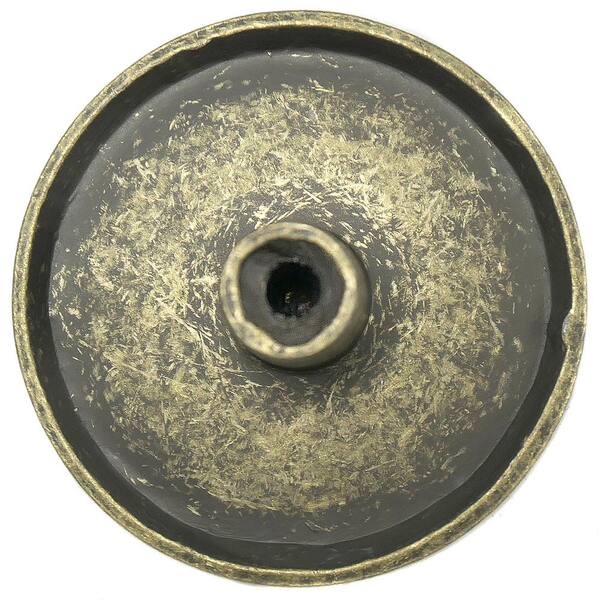 Industrial 1-1/2 in. (38mm) Burnished Antique Brass Round Cabinet Knob Industrial 1-1/2 in. (38mm) Burnished Antique Brass Round Cabinet Knob