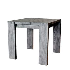 Outdoor Ralph 23.75 in. Natural Standard Square Recycled Teak End Table