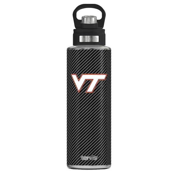 Tervis CL VA TECH CFIBER 40 oz. Wide Mouth Water Bottle Powder Coated Standard Lid