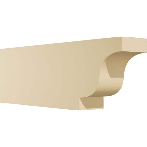 Ekena Millwork Standard Newport 4 in. W x 8 in. H x 24 in. D Signature Urethane Rafter Tail Outlooker