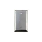 Chrome No Gang Blank Plate Wall Plate (1-Pack)