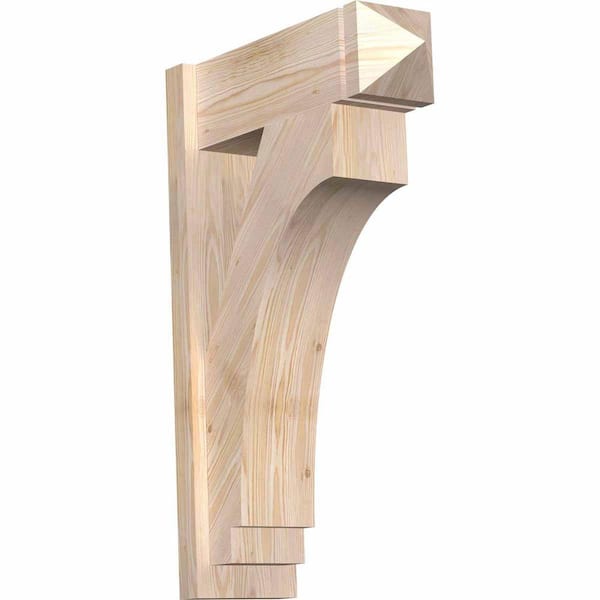 Ekena Millwork 8 in. x 34 in. x 22 in. Imperial Arts and Crafts Smooth Douglas Fir Outlooker