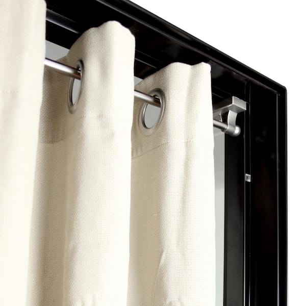 17 in. - 30 in. Single Curtain Rod in Cocoa