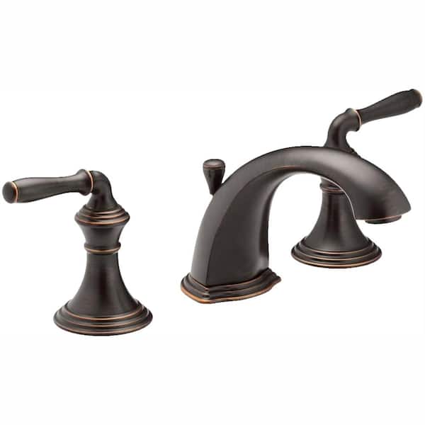 KOHLER Devonshire 8 in. Widespread 2-Handle Low-Arc Bathroom Faucet in Oil-Rubbed Bronze