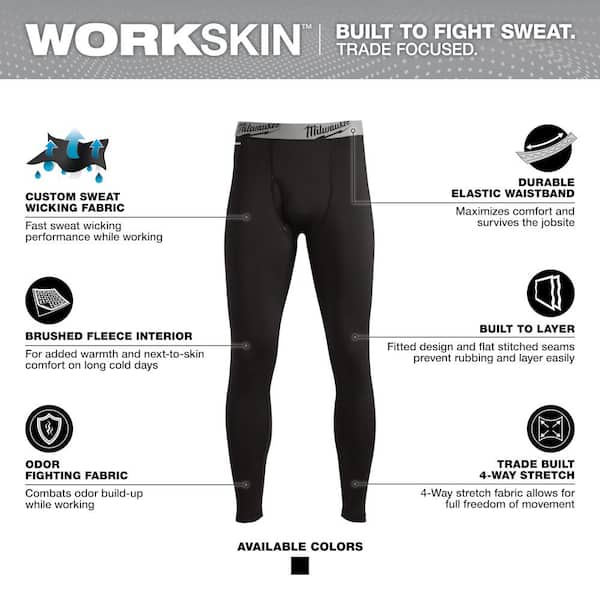 Reviews for Milwaukee Men's Medium Black WORKSKIN Base Layer Pants