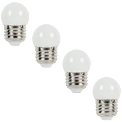 Pack of 4 Units DINGGU3W E26 LED Bulbs,A19 Globe Blub,Not Dimmable,200lm Warm White 2700K,LED Light Bulbs 