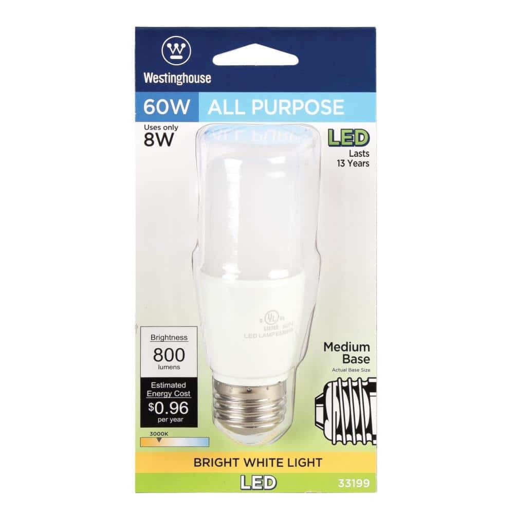 White Frosted Medium Base LED Light Bulb for Commercial Use