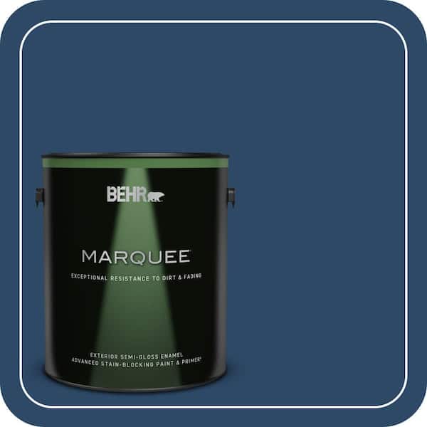 BEHR MARQUEE 1 gal. #PPF-57 Lake View Semi-Gloss Enamel Exterior Paint & Primer