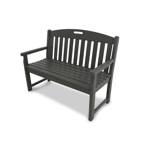 Trex Outdoor Furniture Yacht Club 48 in. 2-Person Stepping Stone Plastic Outdoor Bench