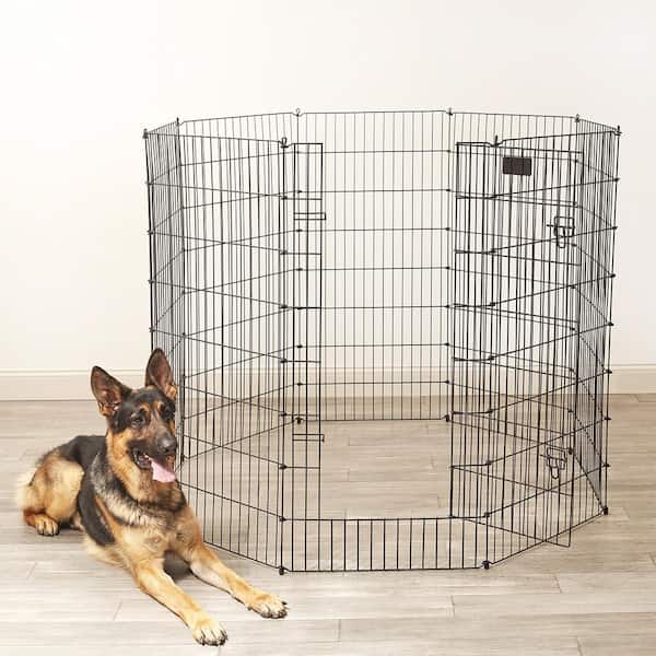 Pet Sentinel 48 in. H Pet Exercise Pen with Dual Latch Door