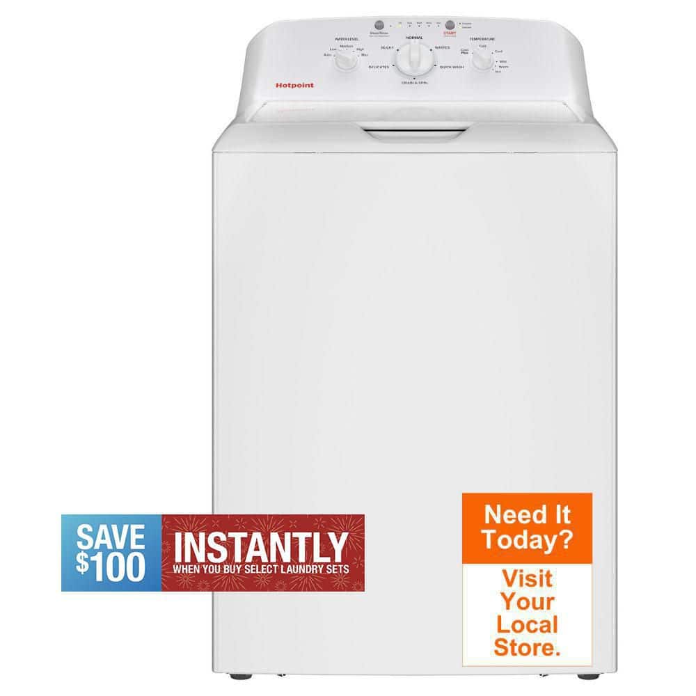 4.0 cu.ft. Top Load Washer in White with Cold Plus and Water Level Control