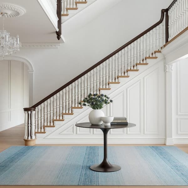 3 ft. x 8 ft. Sky Pandora Machine Washable Indoor Runner Rug