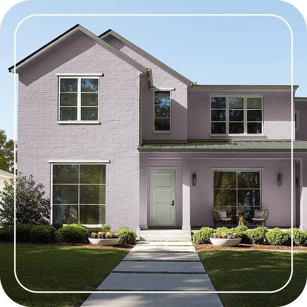 BEHR PREMIUM PLUS 1 gal. #690F-5 Purple Mauve Flat Exterior Paint