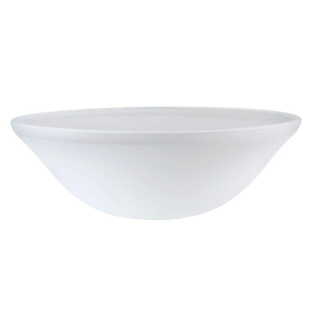 4 in. H x 11-1/2 in. Dia/Frosted Glass Shade for Torchiere Lamp, Swag Lamp 