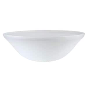 4 in. H x 11-1/2 in. Dia/Frosted Glass Shade for Torchiere Lamp, Swag Lamp and Pendant and Island Fixture