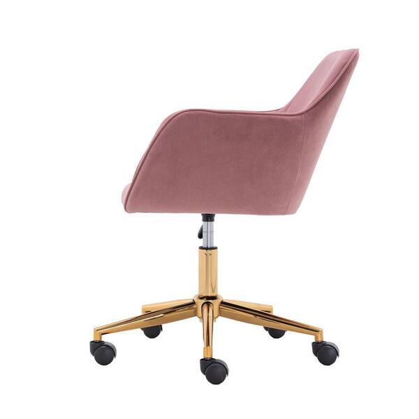 velvet office chair gold