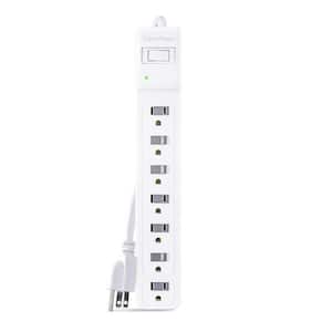 4 ft. 7-Outlet Surge Protector Power Cord 1200 Joules