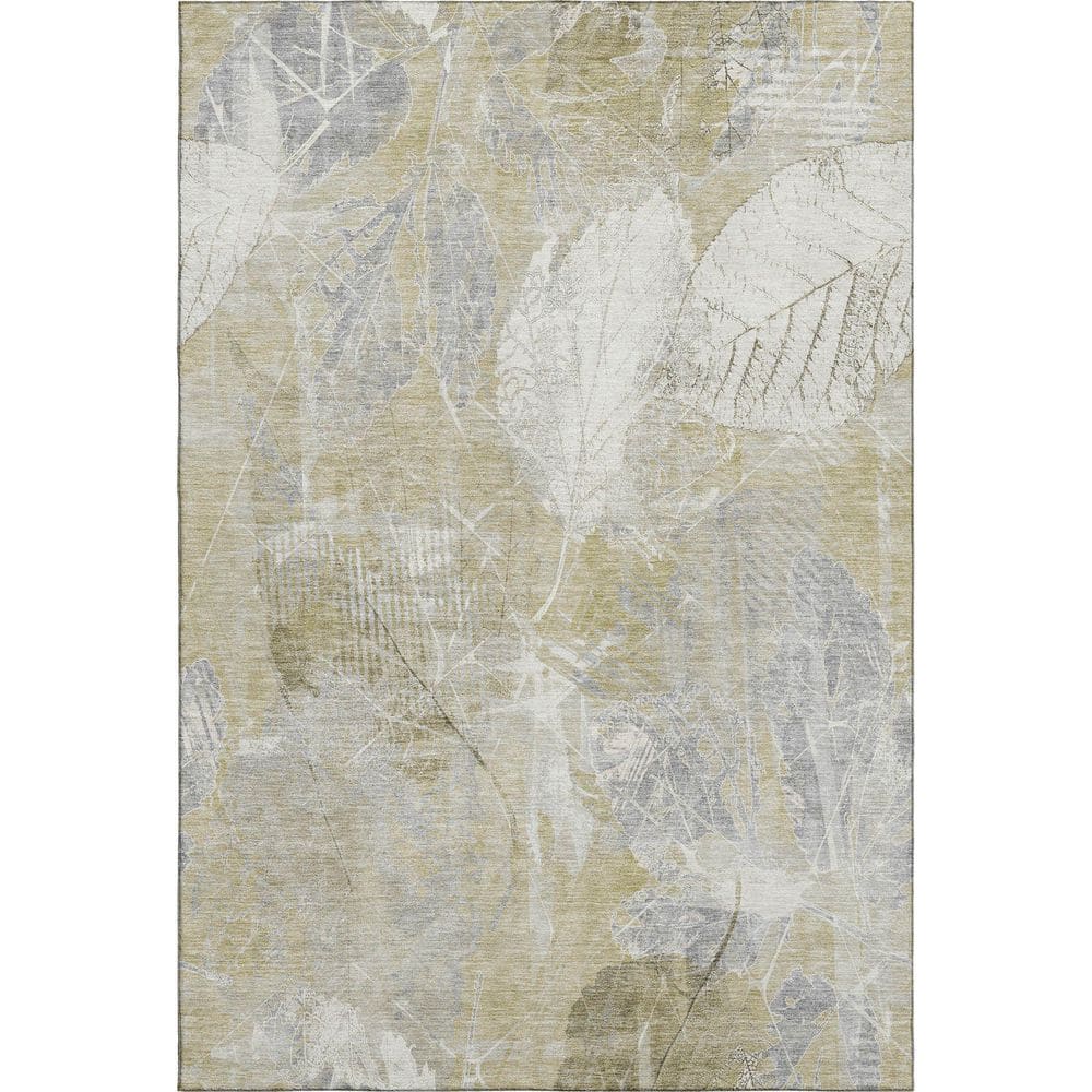 Mayfield Premium Machine Washable Abstract AMF1850 Beige 3 ft. x 5 ft. Area Rug price history on PriceWatchPro