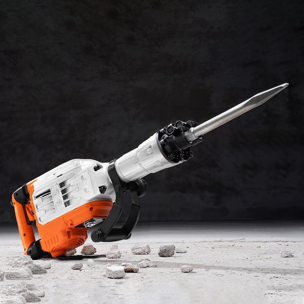 Demolition Jack Hammer Concrete Breaker, 26 .5 x 4.7 in., 3500W Electric Hammer 2 Chisel Bits