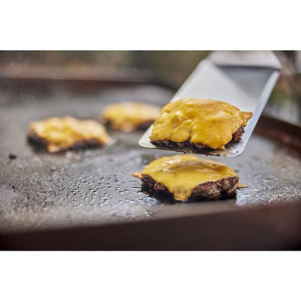 Griddle 4-Burner Propane Gas 36 in. Flat Top Grill in Black with Griddle Essential Set